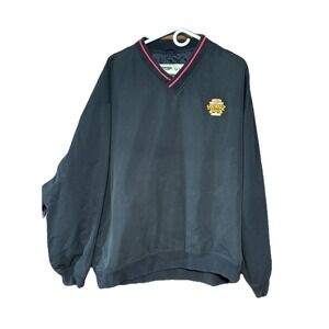 Heinz Field, Pittsburgh Steelers, Black XL Windbreaker, Vintage, Long Sleeve